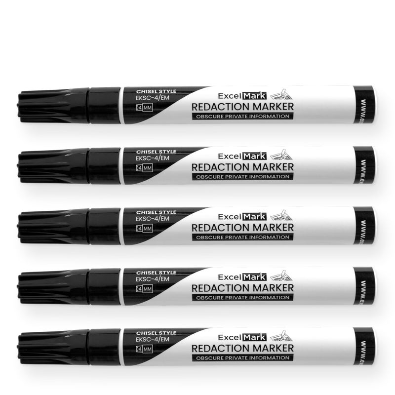 ExcelMark Security Redaction Marker (6 pack) - Image 1